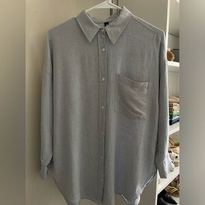 Icy Blue Button Down Shirt